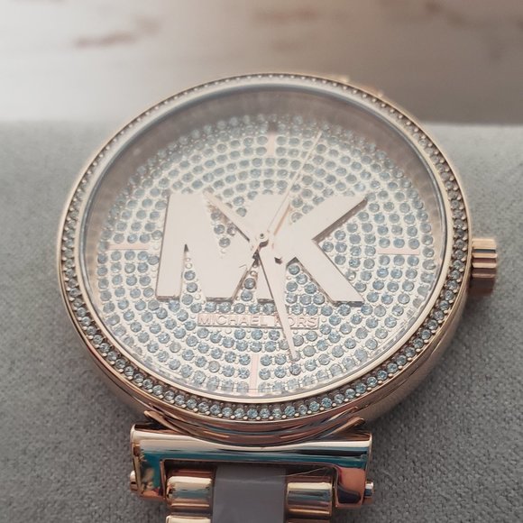 Michael Kors Sofie Rose Gold Tone Bracelet Watch - Picture 8 of 13